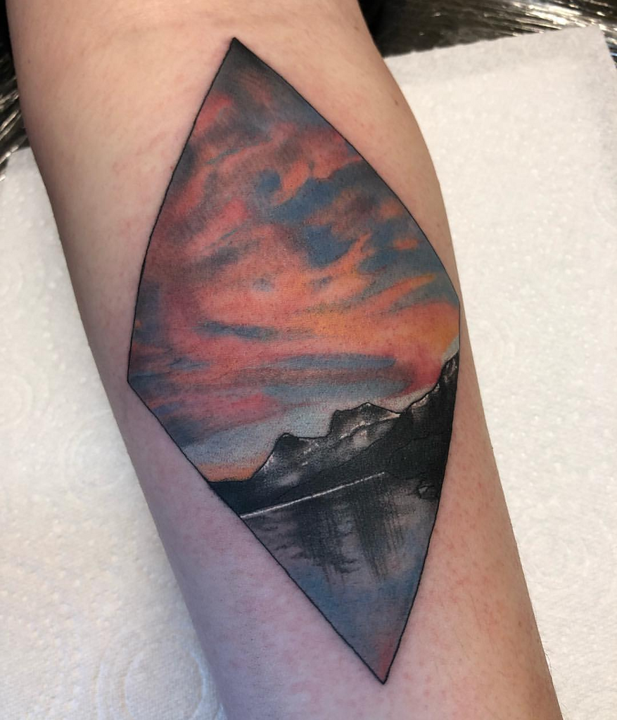 Beautiful Scenery Tattoos | Radiant Pastel Colours Set