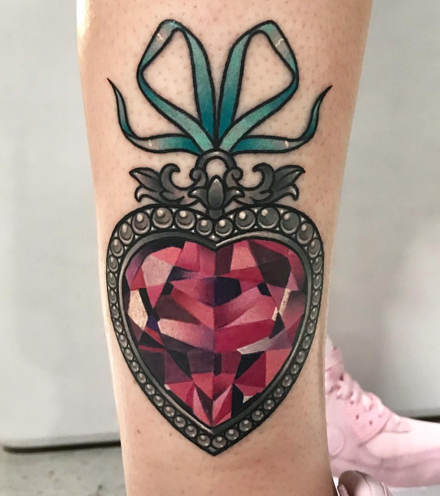 Gorgeous Jewel-themed tattoos by Stephanie Melbourne | YAYO Familia Process Butter