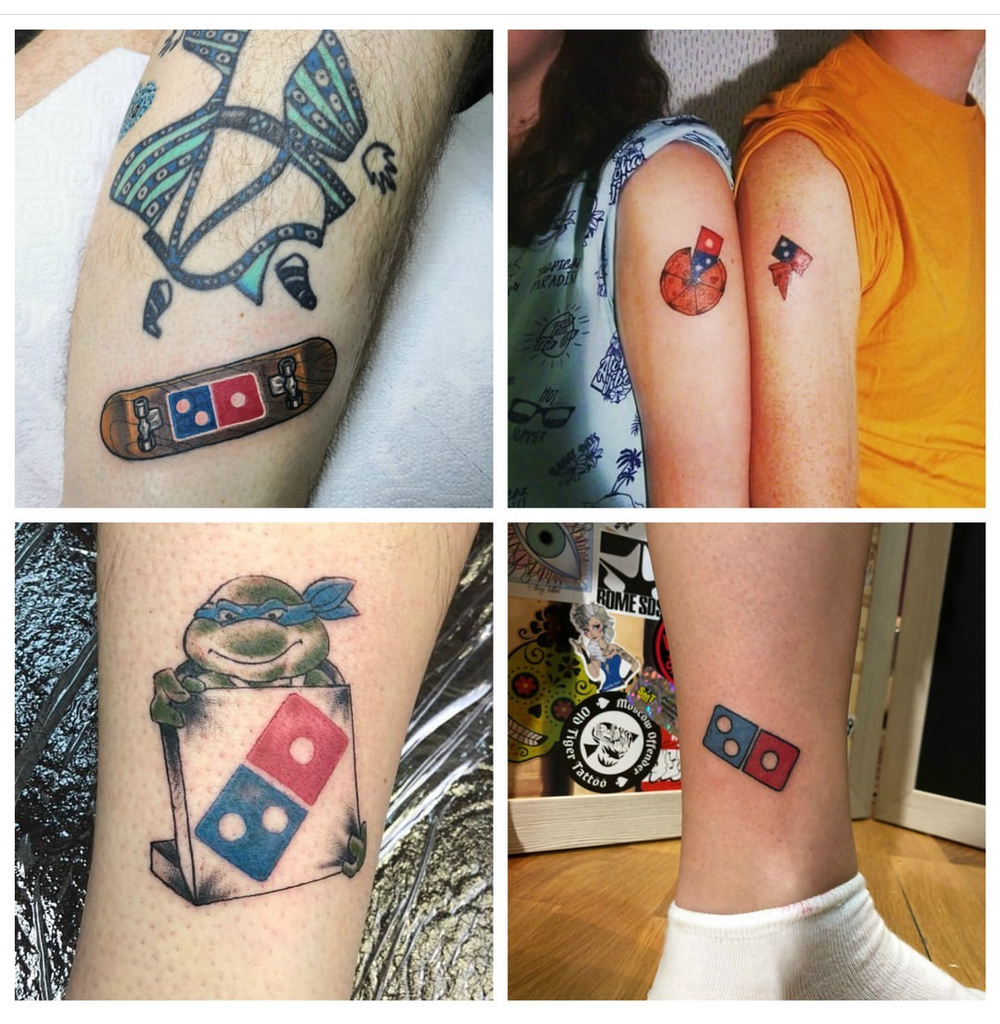 Domino's Pledge Free Pizza Forever to Tattoo Customers | Eternal Ink Golden Yellow