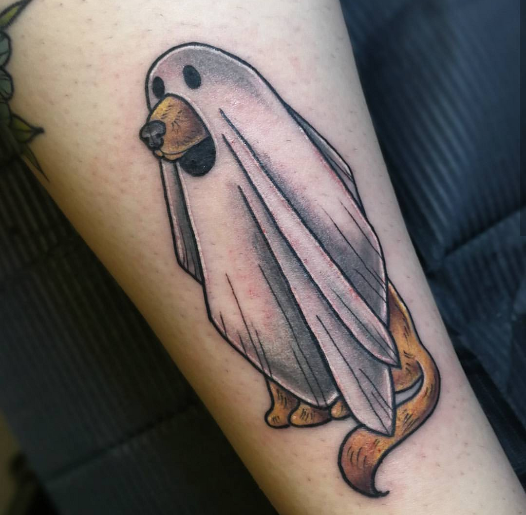 Ghoulish Ghost Tattoos | Eternal Tattoo Ink White