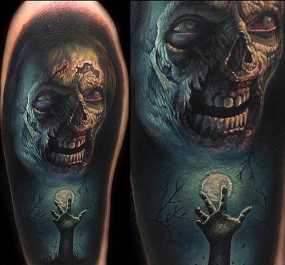 Gruesome Zombie Tattoos | Eternal Ink Zombie Colour Range