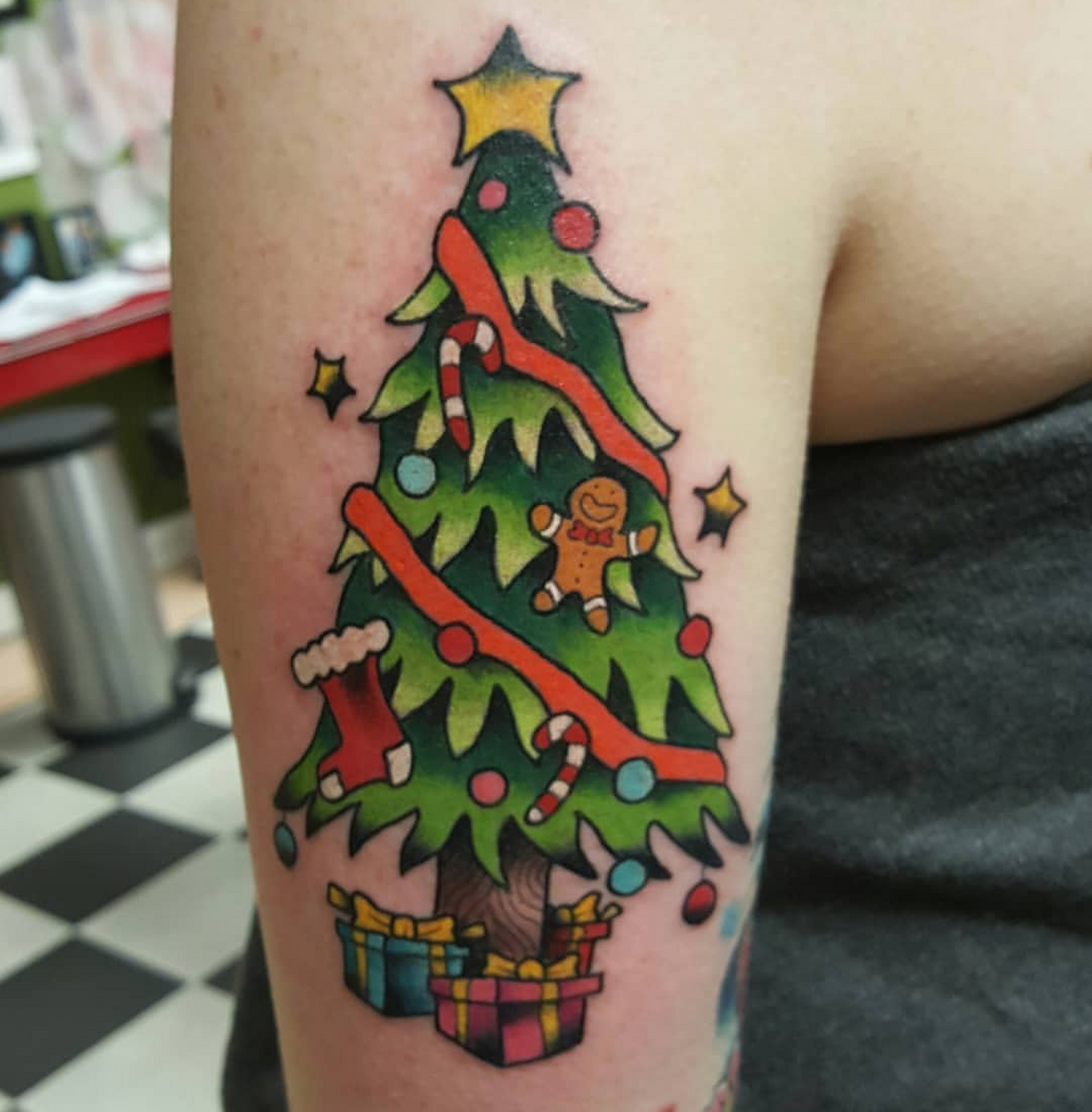 Creative Christmas Tree Tattoos | Eternal Ink Seasonal Spectrum Set