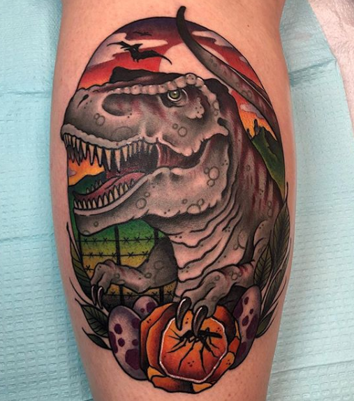 Dangerously good Dinosaur tattoos! | Buy Radiant Tattoo Ink online