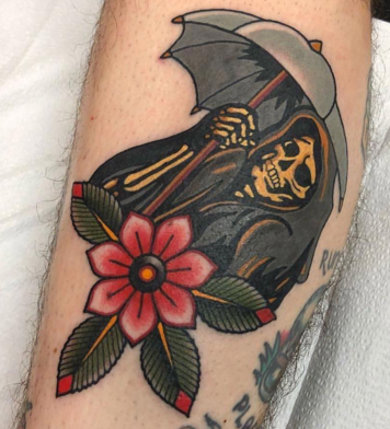 Grisly Grim Reaper Tattoos | Radiant Real Black Tattoo Ink