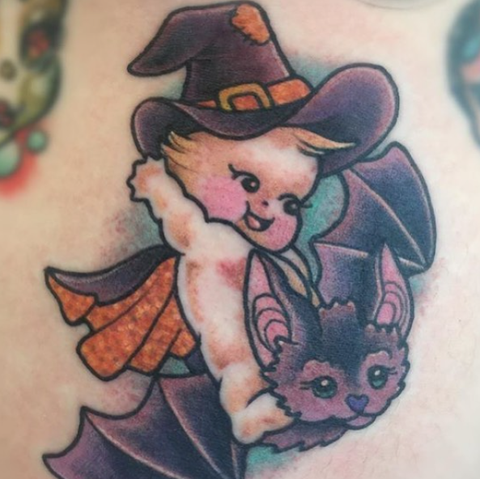 Halloween-themed Kewpie Tattoos That Are Cute 'N Creepy - Buy Flesh Tone Tattoo Ink Online