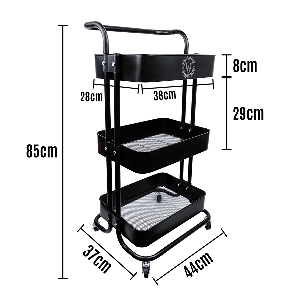 3 Tier Storage Trolley