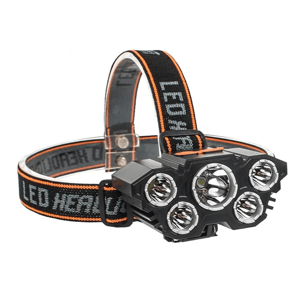 5 Light LED Rechargeable Head Lamp