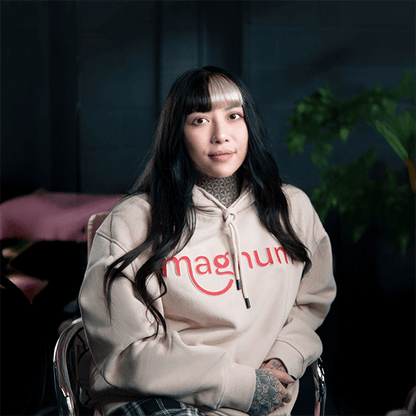 Magnum Logo Hoodie - Soft Ivory (Sizes S-2XL)