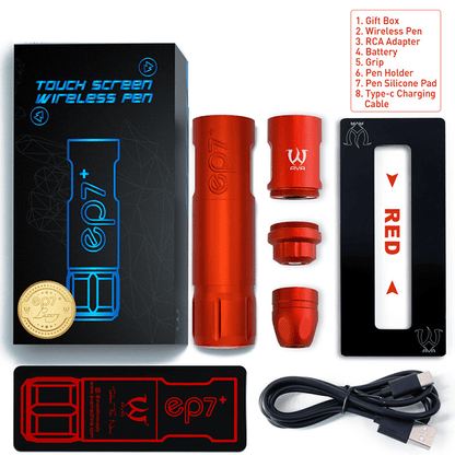 AVA EP7+ Wireless Touchscreen Tattoo Rotary Pen Kit