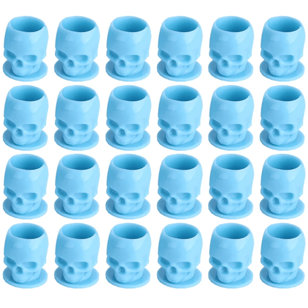 Bag of 200 Plastic Skull Ink Cups