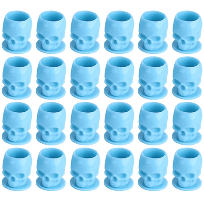 Bag of 200 Plastic Skull Ink Cups