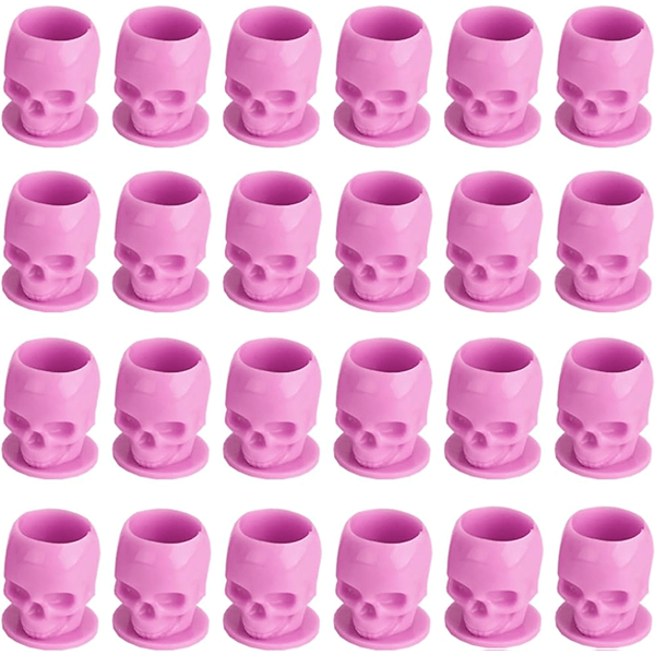 Bag of 200 Plastic Skull Ink Cups