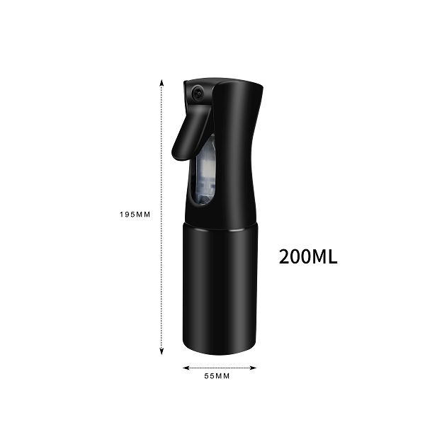 Fine Mist Spray Bottle - Black (200ml)