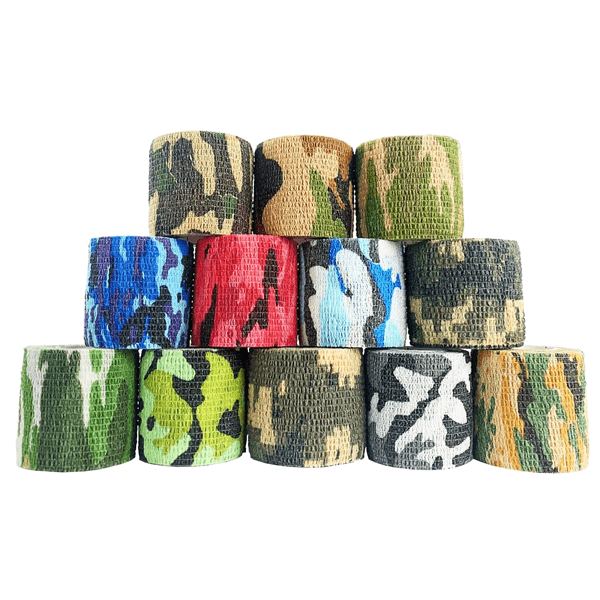 Inksafe Assorted Camo Cohesive Grip Wrap - Box of 12