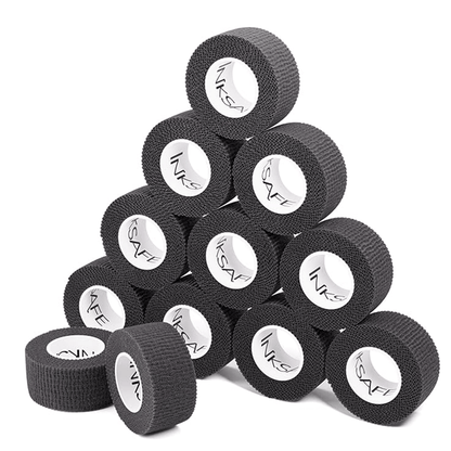 Inksafe Black Cohesive Grip Wrap (2.5cm x 4.5m)