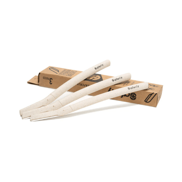 Saferly Biodegradable Eyebrow Razors - Box of 3