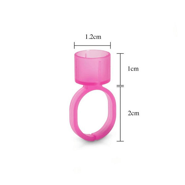 Cosmetic Ink Cup Holder Ring - Pink