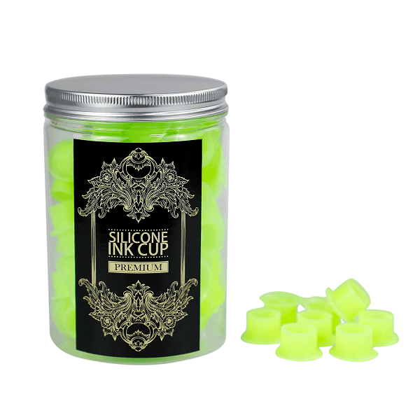 Green Silicone Ink Cups (100)