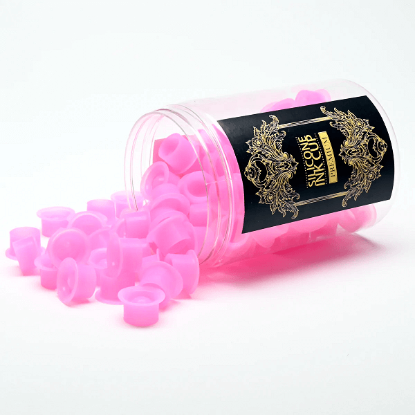 Pink Silicone Ink Cups (100)