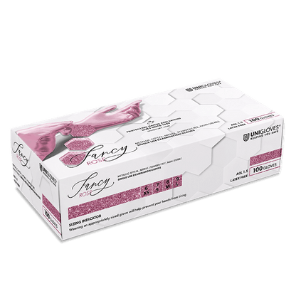 Unigloves Fancy Rose Nitrile Gloves (100)