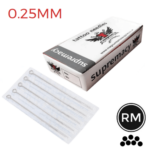 (0.25mm) Supremacy Round Magnum (RM) Tattoo Needles