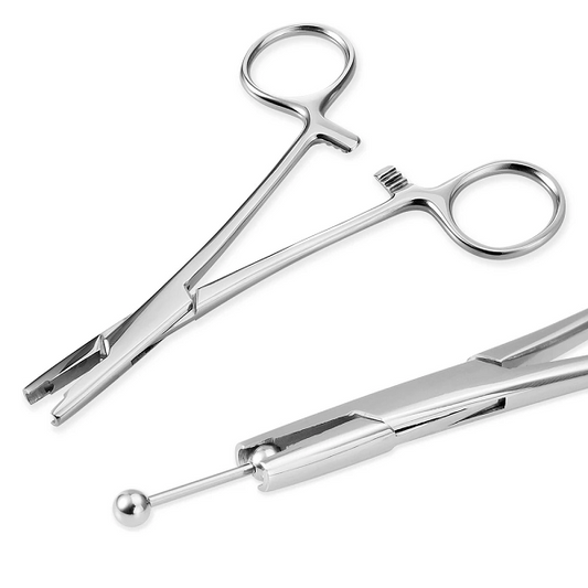 Dermal Anchor and skin Diver Forceps (holds disk)