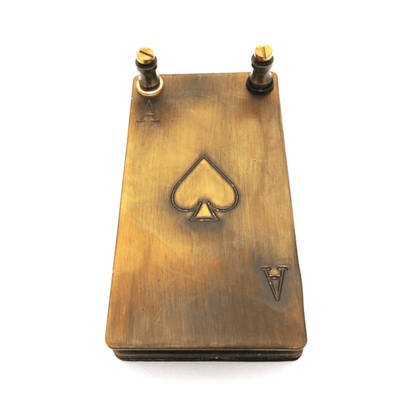 Ace of Spades Brass Foot Pedal