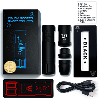 AVA EP7+ Wireless Touchscreen Tattoo Rotary Pen Kit