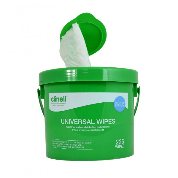 Clinell - Universal Sanitising Wipes Bucket (225) - magnumtattoosupplies