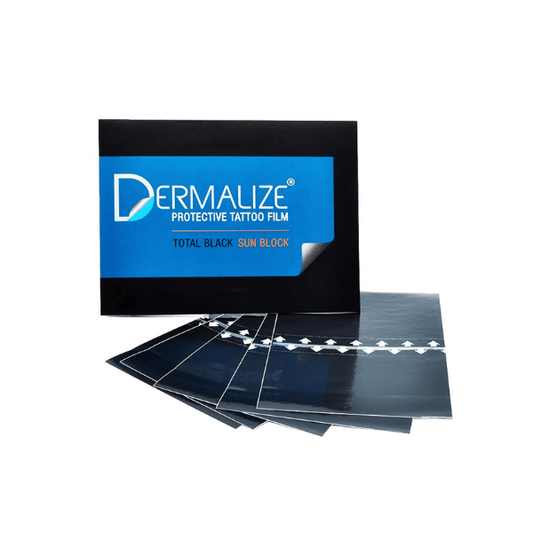 Dermalize Pro Total Black Sun Block - Protective Tattoo Film (Pack of 5)