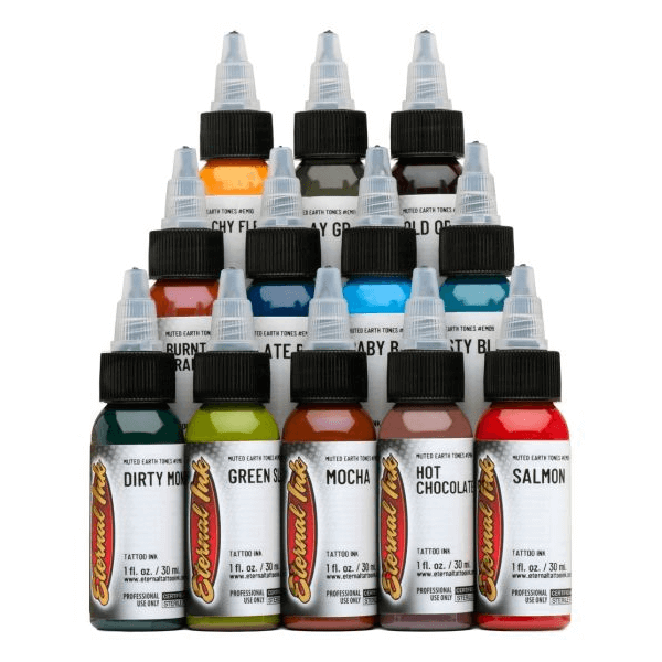 Eternal Ink Muted Earthtone Colours - magnumtattoosupplies