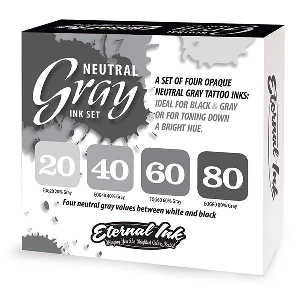 Eternal Ink Neutral Gray Set - 1oz (30Ml) - magnumtattoosupplies