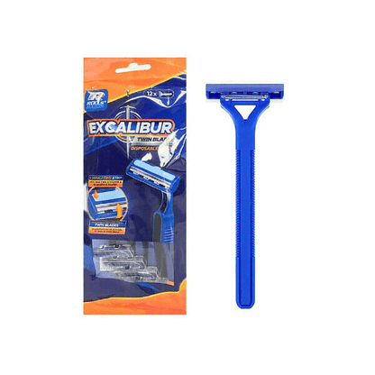 Excalibur Twin Blade Disposable Razors (10 Pack)