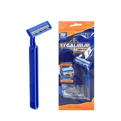 Excalibur Twin Blade Disposable Razors (10 Pack)