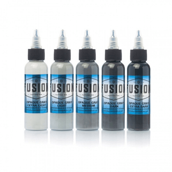 Fusion Ink - Opaque Grey Set - magnumtattoosupplies