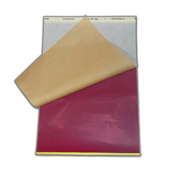 S8 RED Stencil Paper (Pk 100) - magnumtattoosupplies