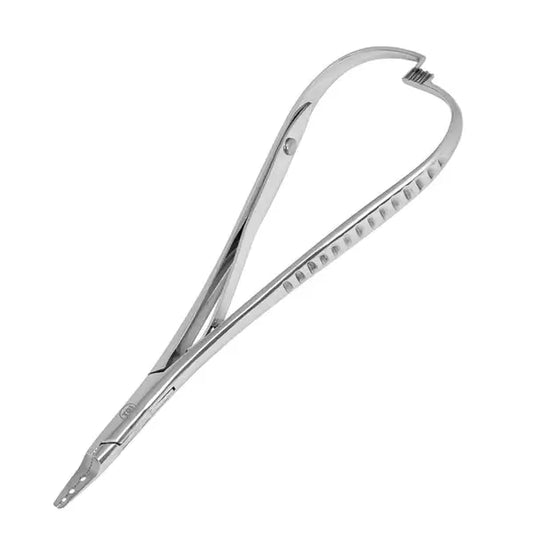 Steel Dermal Anchor Holding Forceps Curved Jaw Blade (Shaft)