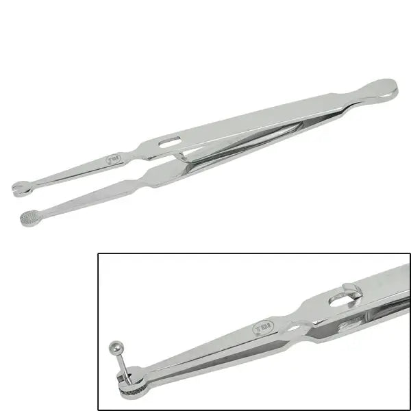 Steel Labret Holding Tweezer Clamp with Lock