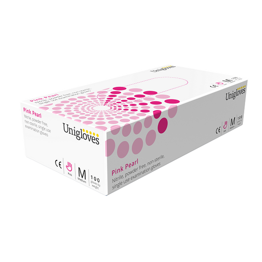 Uniglove Pink Nitrile Gloves - magnumtattoosupplies