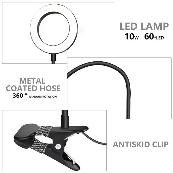 LED Ring Clip Light